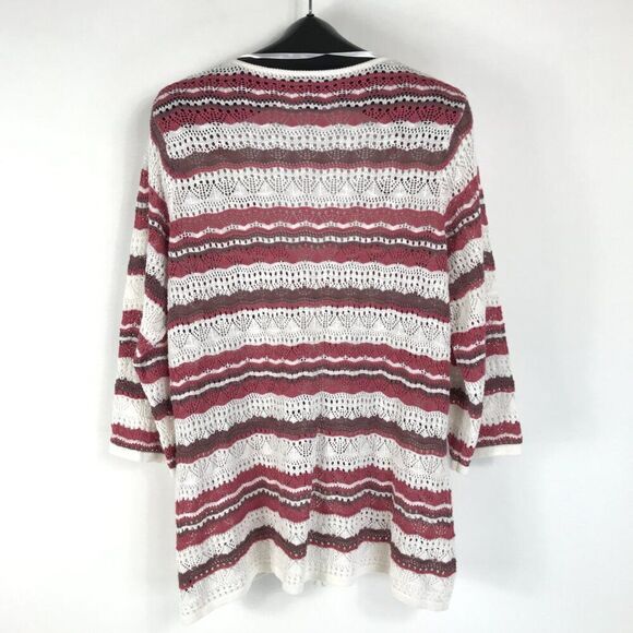 Torrid Open Stitch Pullover V-Neck Cinched Front Sweater Women's Plus Size 2/2X - Picture 6 of 12